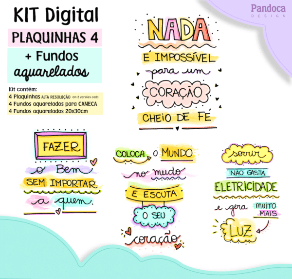 Kit Digital | Plaquinhas 4