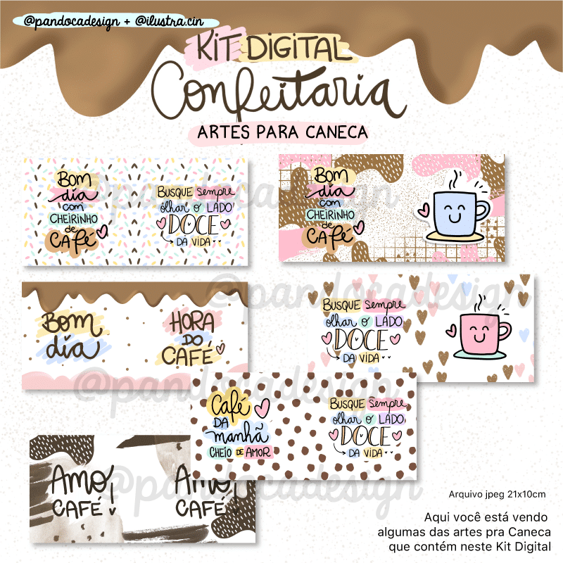 Kit Digital Confeitaria – Pandoca ♡ Design